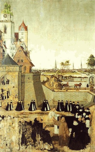 Raising of the Widow of Nain's Son by Lucas Cranach